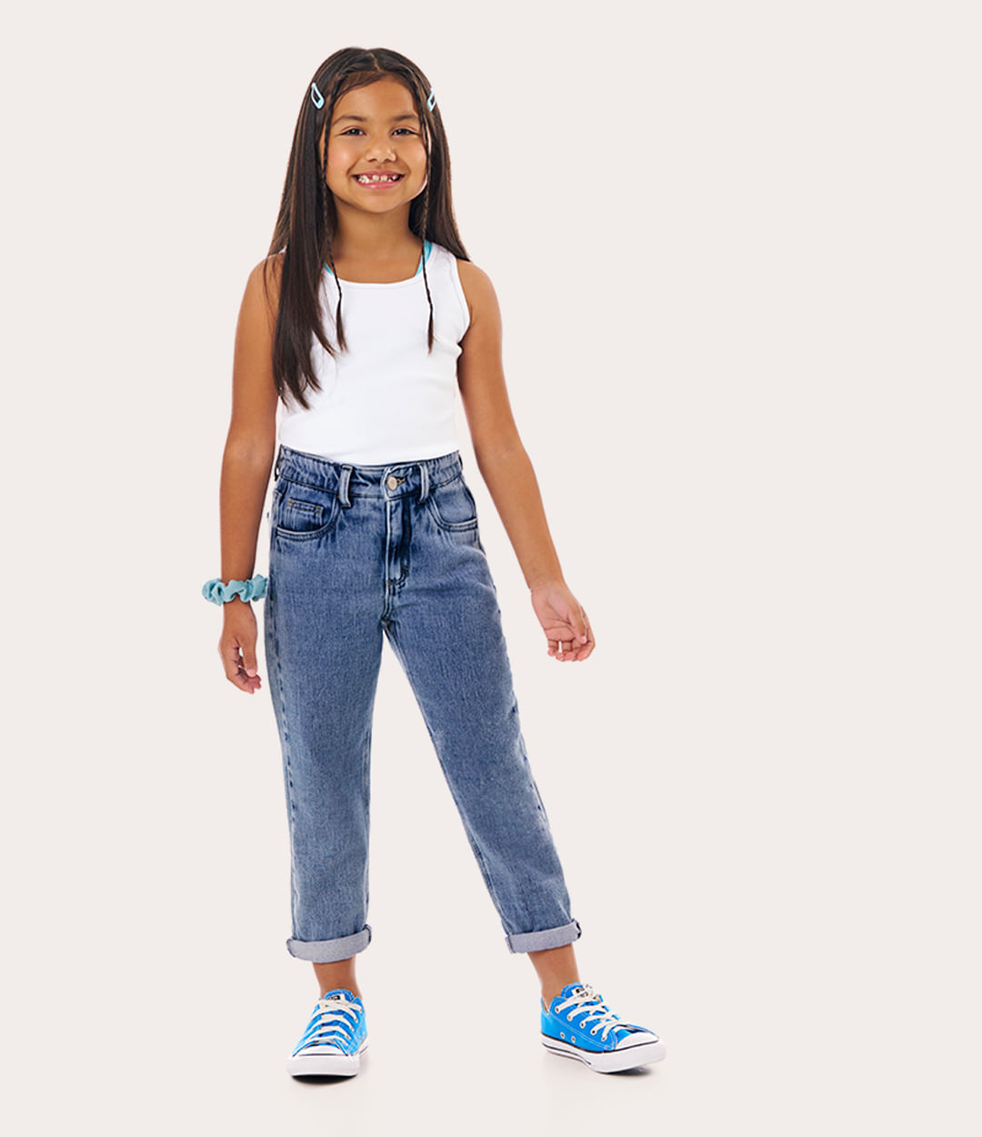 Calça Jeans Juvenil  Roupa Infantil para Menina Mellody Nunca