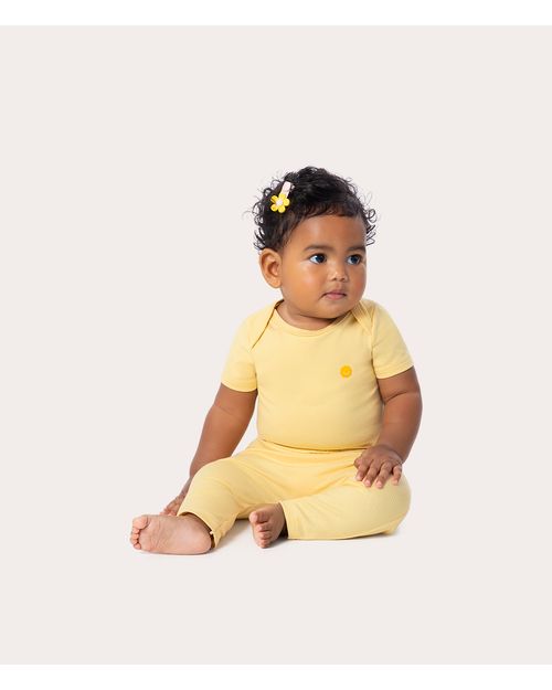 Conjunto Infantil Body Bebê Em Algodão Malwee Kids