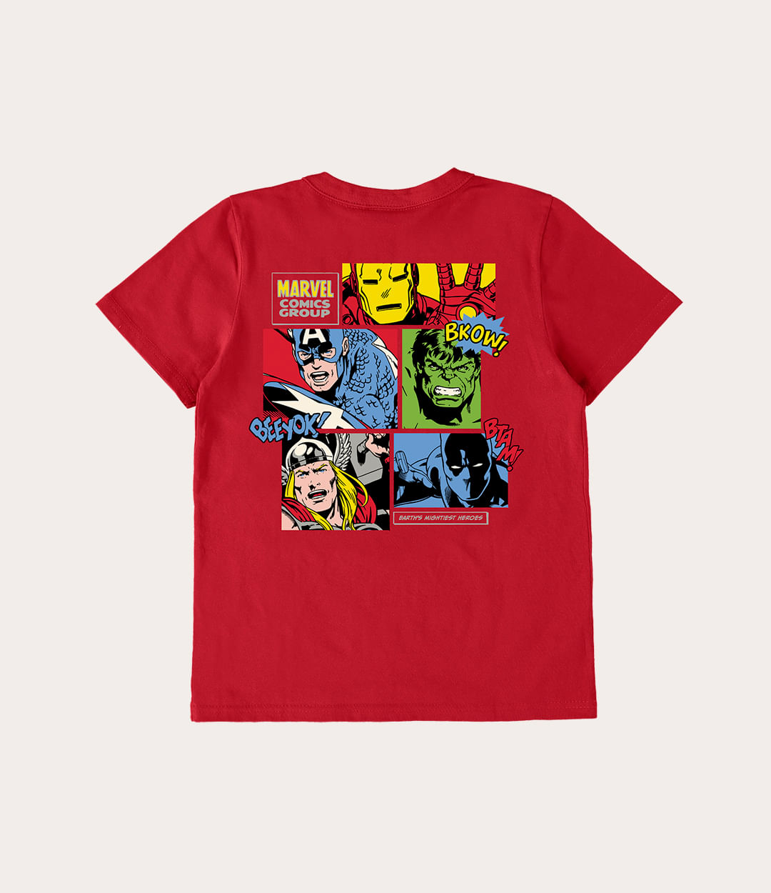 Camiseta Infantil com Estampa do Mario Bros - Tam 3 a 10 Anos Vermelho