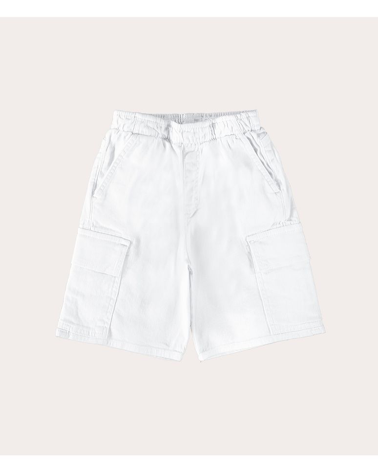 Bermuda Infantil Menino Tradicional Em Sarja Com Elastano Malwee Kids