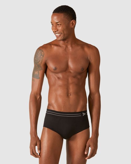 Cueca Masculina Slip Sem Costura Em Poliamida