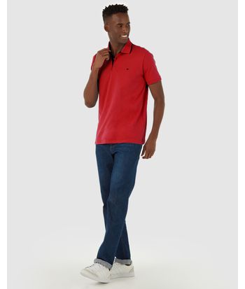 Camisa Polo Básica Masculina Em Algodão