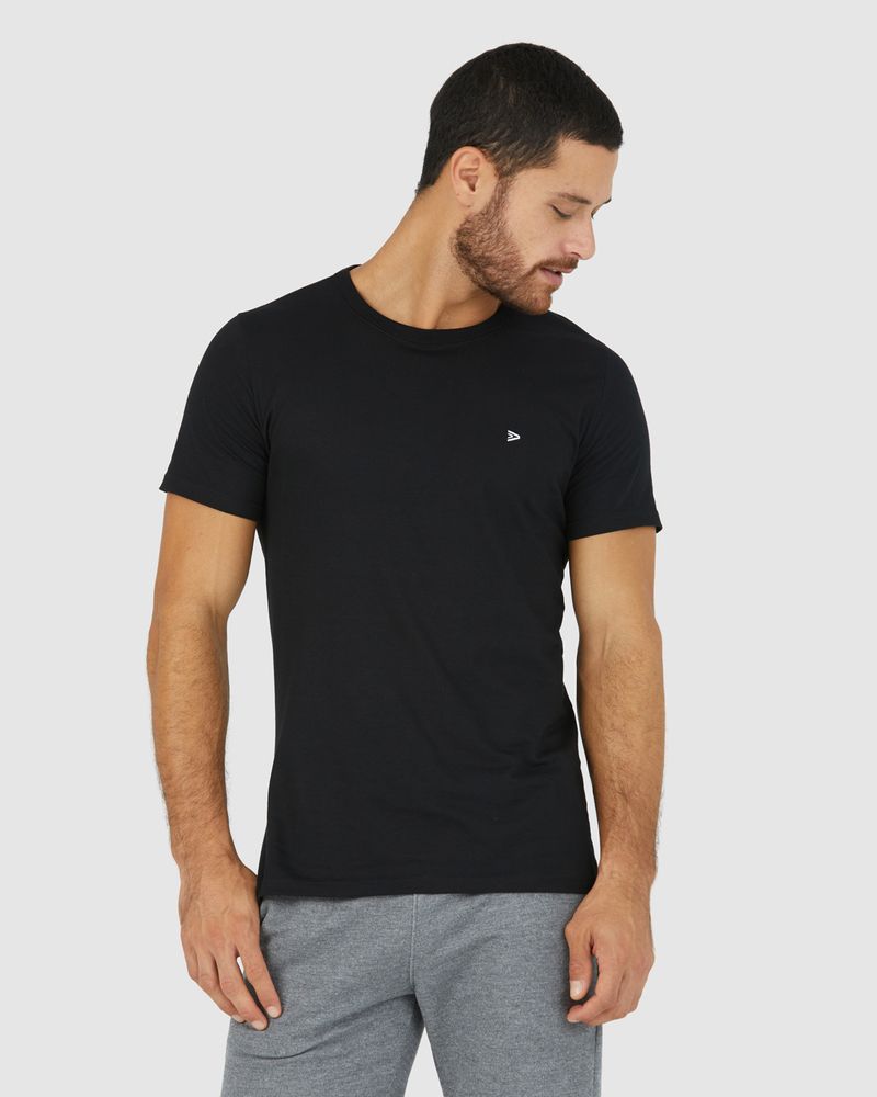 Camiseta Básica Masculina Slim Em Algodãopreto - Malwee