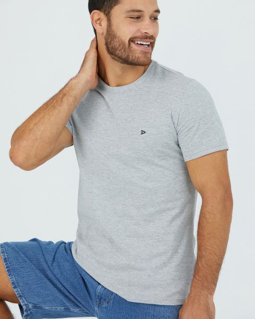 Camiseta Básica Masculina Slim Em Algodão