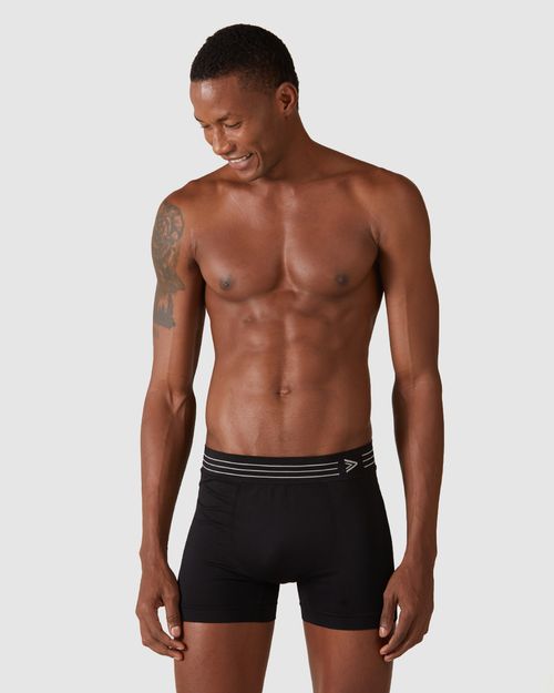 Cueca Masculina Long Boxer Sem Costura Em Poliamida