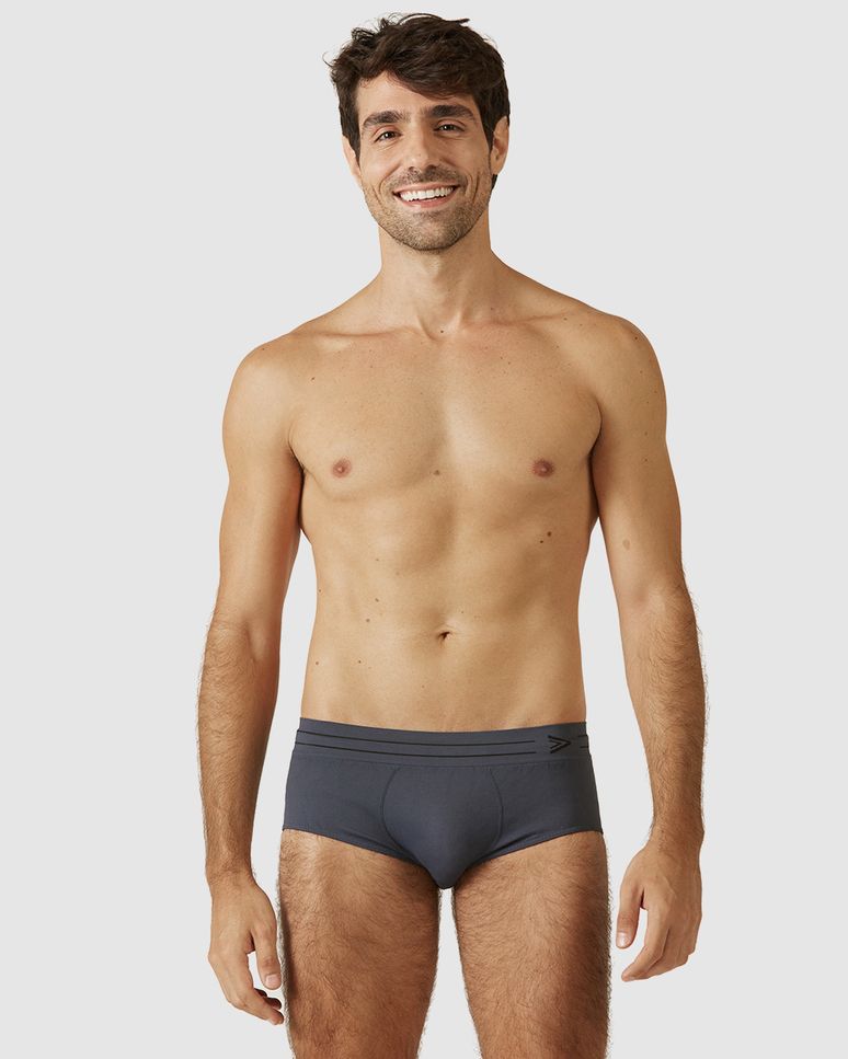 Cueca Masculina Slip Sem Costura Em Poliamida