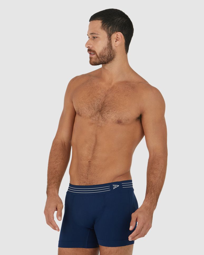 Cueca Long Boxer Sem Costura Em Poliamida Com Elastano