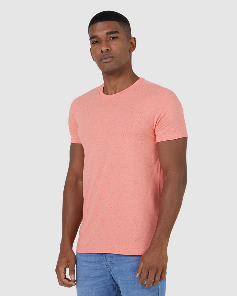 Camiseta Básica Masculina Slim Em Malha Botonê