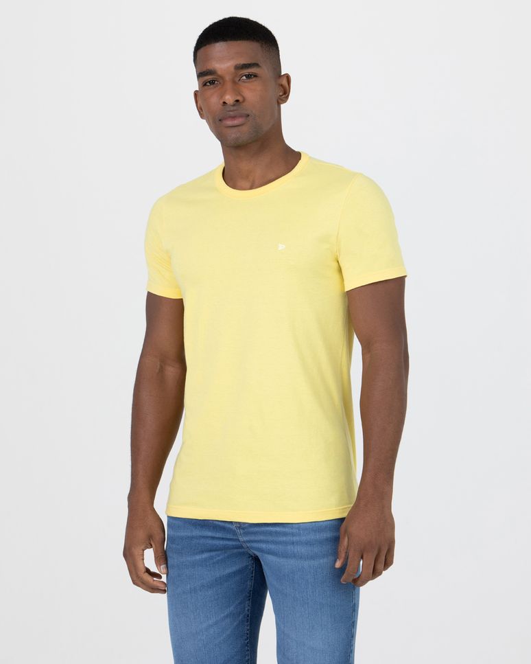 Camiseta Básica Masculina Slim Em Algodão