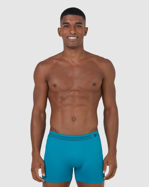 Cueca Long Boxer Sem Costura Em Poliamida Com Elastano