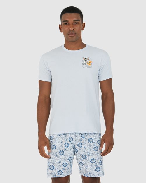 Pijama Masculino Tom E Jerry Warner® Em Algodão