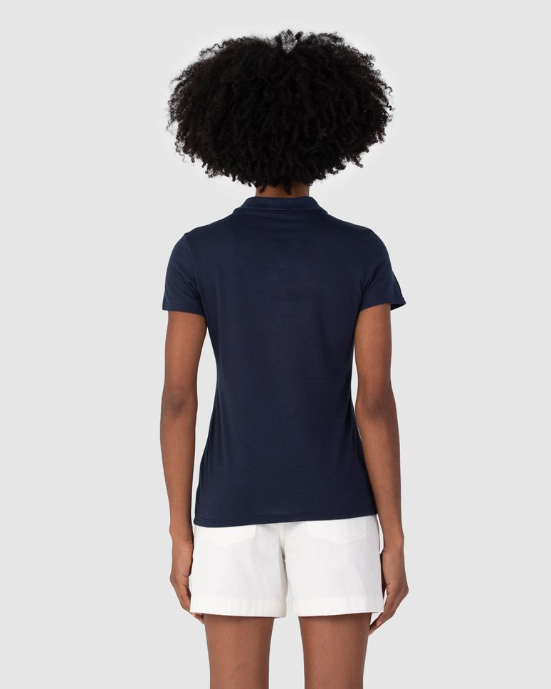 Blusa Polo Básica Feminina Gola Esporte Em Algodão