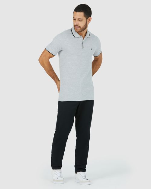 Camisa Polo Básica Masculina Em Piquet Premium