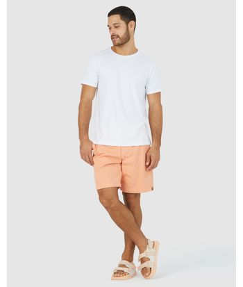 Camiseta Básica Masculina Abertura Lateral Em Algodão Pima