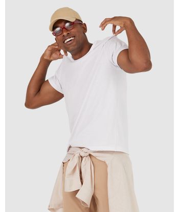 Camiseta Pop Unissex Gola Redonda Em Algodão