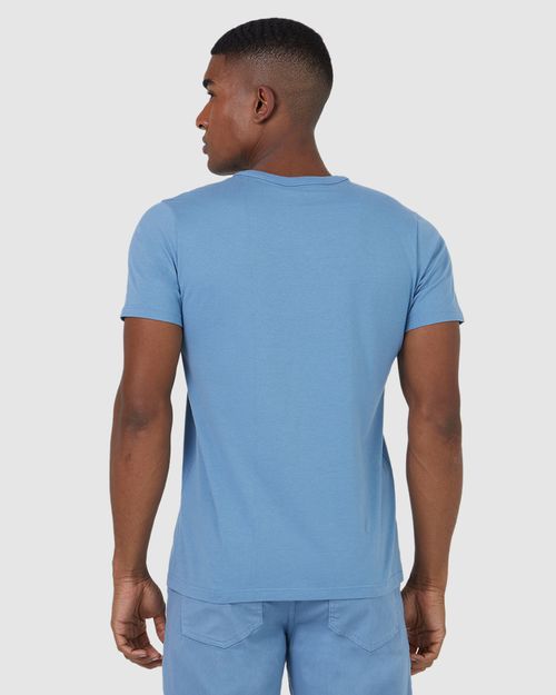 Camiseta Básica Masculina Gola V Em Algodão