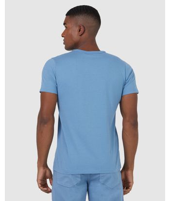 Camiseta Básica Masculina Gola V Em Algodão