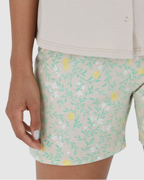 Pijama Feminino Regata Com Abertura Frontal Em Algodão