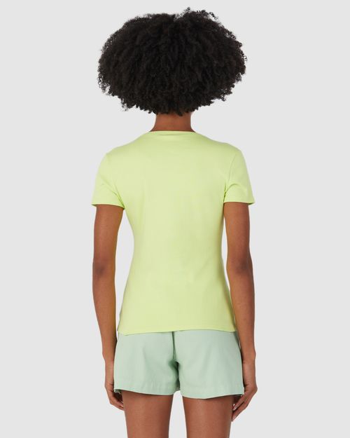 Blusa Básica Feminina Decote V Manga Curta Em Algodão
