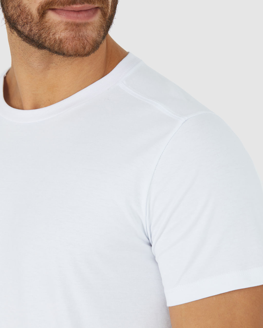 Camiseta Básica Masculina Abertura Lateral Em Algodão Pima