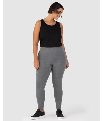 Calça Legging Básica Feminina Plus Size Supplex Lycra®