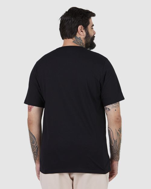 Camiseta Masculina Plus Size Gola Redonda Vibrate Higher Em Algodão