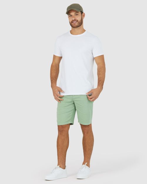 Bermuda Slim Masculina Bolso Faca Em Sarja Com Elastano