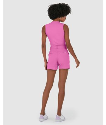 Shorts Alfaiataria Feminino Em Sarja Com Elastano