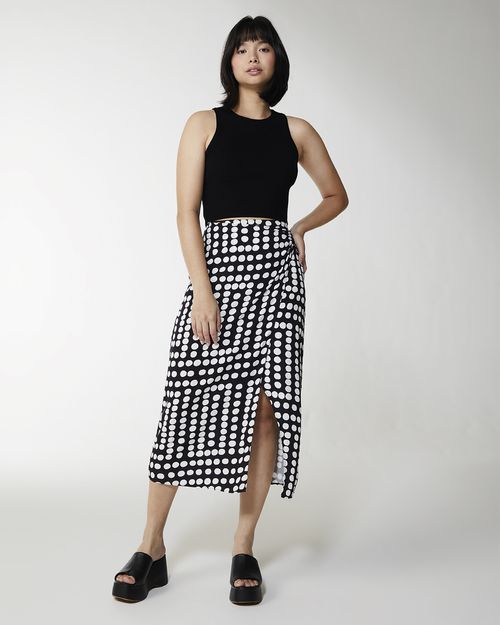 Blusa Cropped Cut Out Feminina Em Tricô Canelado