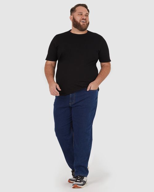 Calça Masculina Plus Size Slim Em Flex Jeans