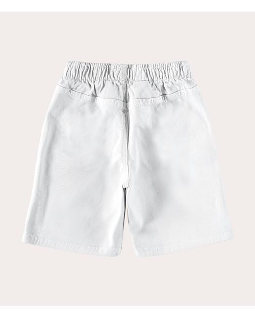 Bermuda Sarja Com Elastano Menino Malwee Kids
