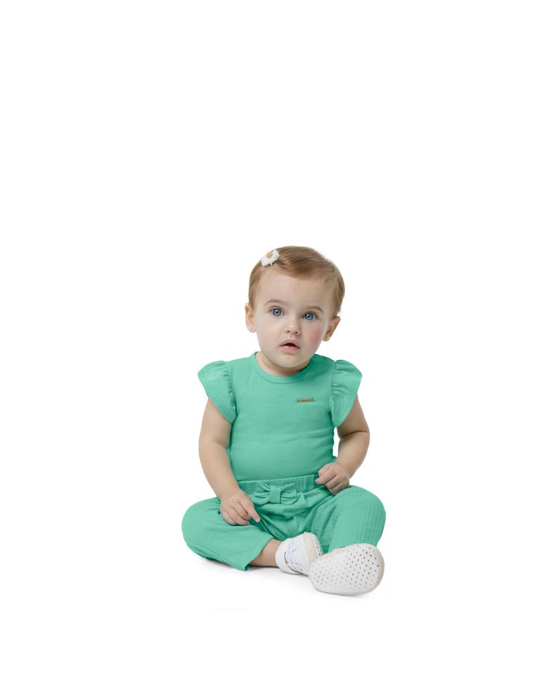 Body Manga Curta Feminino Em Cotton Light - Carinhoso
