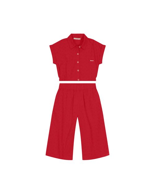 Conjunto Menina Em Laise de Algodão - Carinhoso