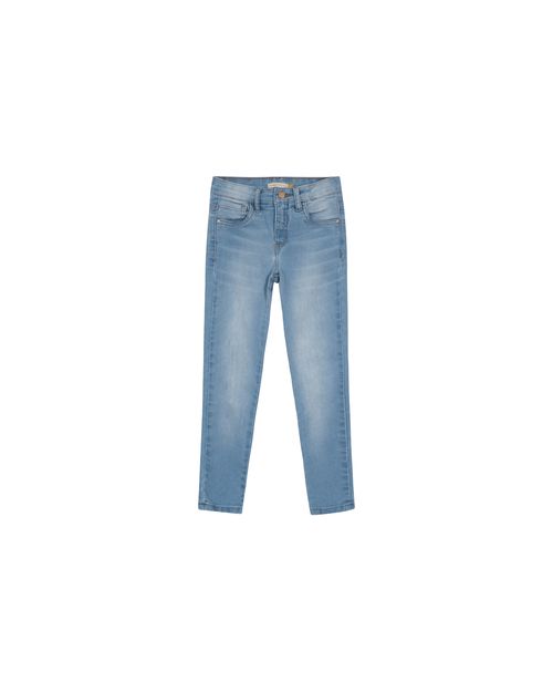 Calça Menina Skinny Cintura Média em Jenas Com Elastano - Carinhoso