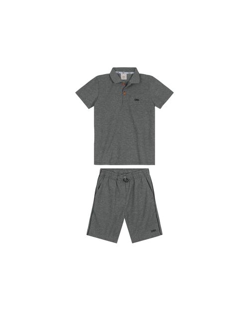 Conjunto Menino Camisa Polo Em Piquet Premium - Carinhoso