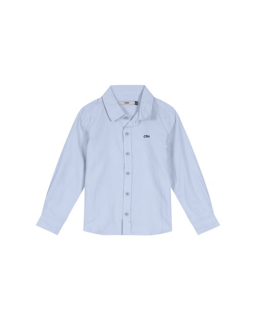 Camisa Menino Tradicional Em Poliester Com Algodão - Carinhoso