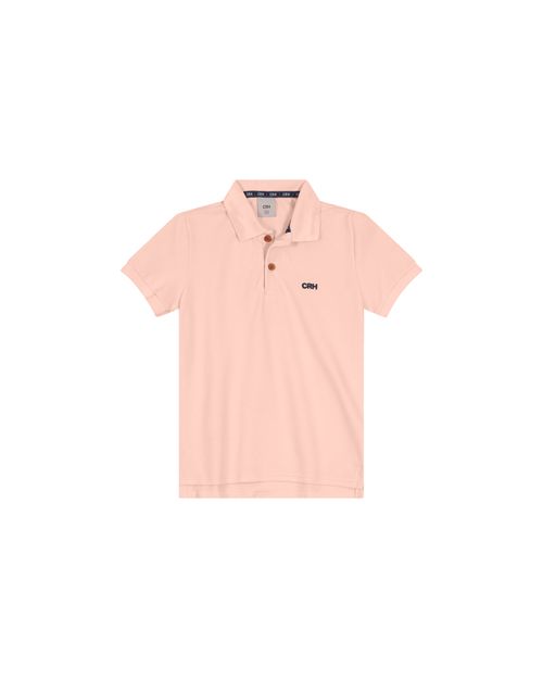 Camisa Polo Menino Peitilho Frontal Em Piquet Premium Carinhoso