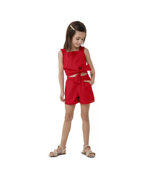 Conjunto Menina Em Laise de Algodão- Carinhoso