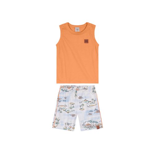 Conjunto Menino Retada Em Meia Malha e Moletom - Carinhoso