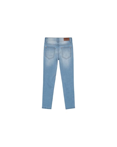 Calça Menina Skinny Cintura Média em Jenas Com Elastano - Carinhoso