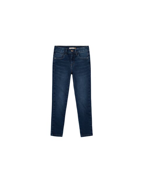 Calça Menina Skinny Cintura Média em Jenas Com Elastano - Carinhoso