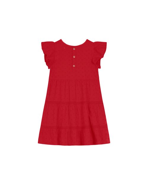 Vestido Menina Em Laise e Renda - Carinhoso