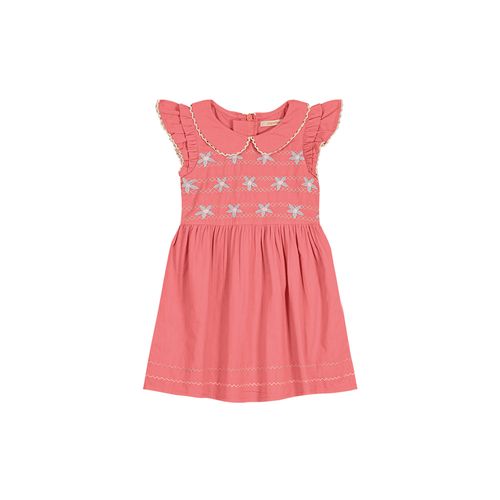 Vestido Menina Com Bordado Frontal Em Cambraia Leve Carinhoso