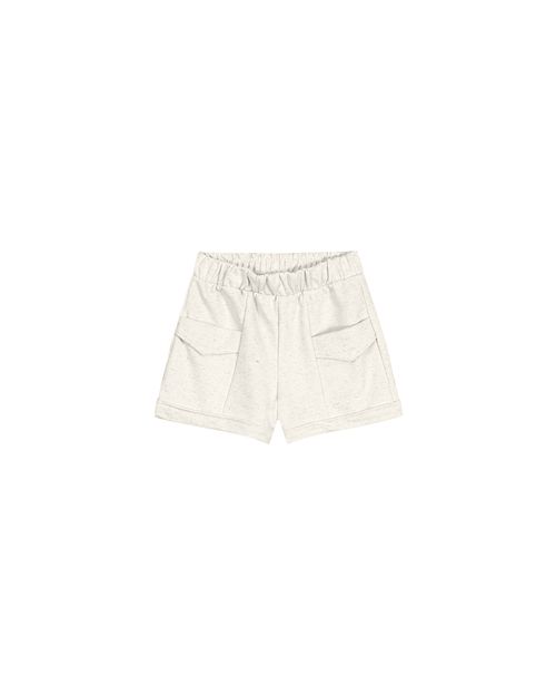 Shorts Menina Bolso Com Lapela Em Moletom Carinhoso