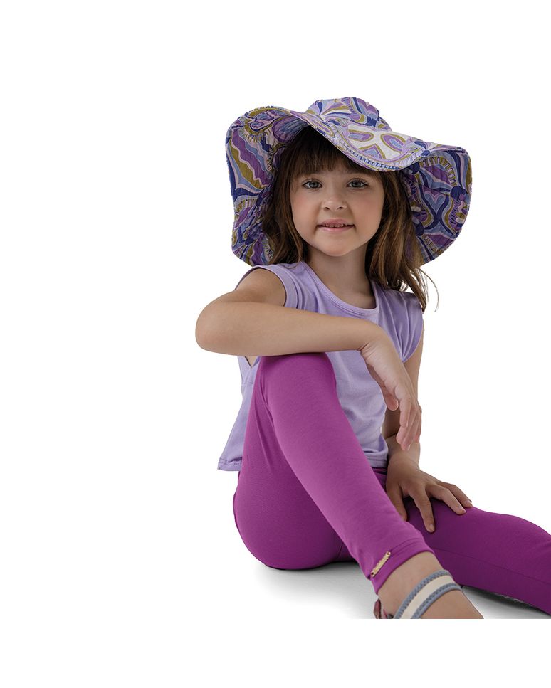 Calça Legging Menina Em Algodão Carinhoso