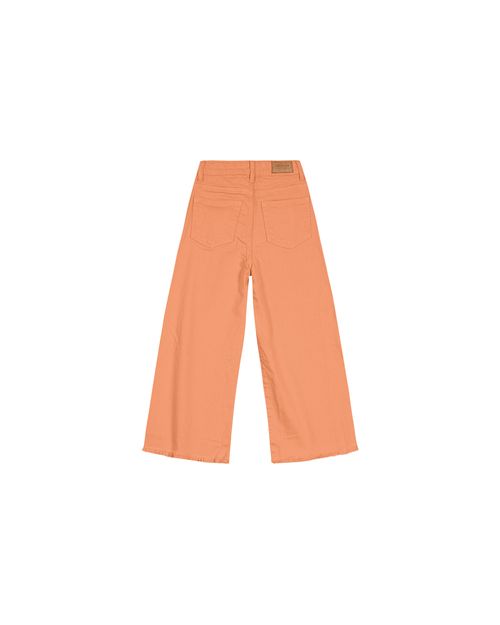 Calça Menina Wide Leg Em Sarja Com Elastano Carinhoso