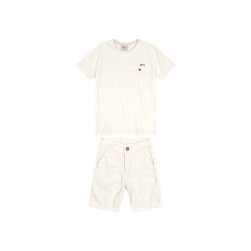 Conjunto Menino Bermuda Comfort Em Viscolinho Carinhoso