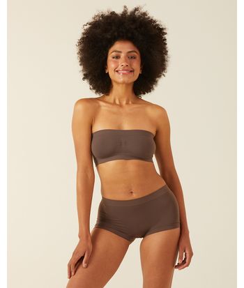Calcinha Feminina Boxer Sem Costura Em Poliamida E Elastano