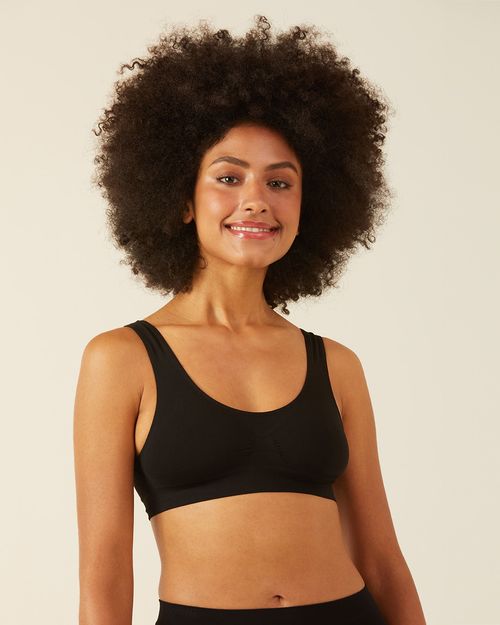 Top Feminino Alça Média Sem Costura Em Poliamida E Elastano