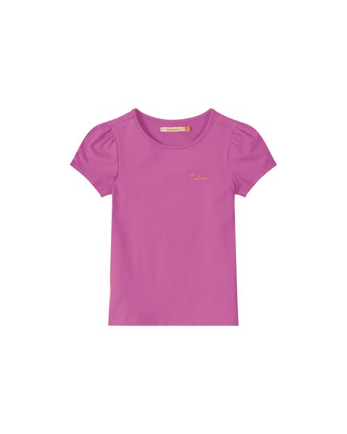 Blusa Menina Bordado Lurex Em Algodão Carinhoso